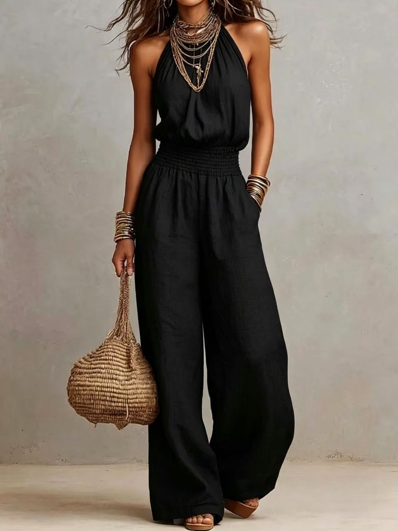 Veloura - Allure Open-Back Jumpsuit
